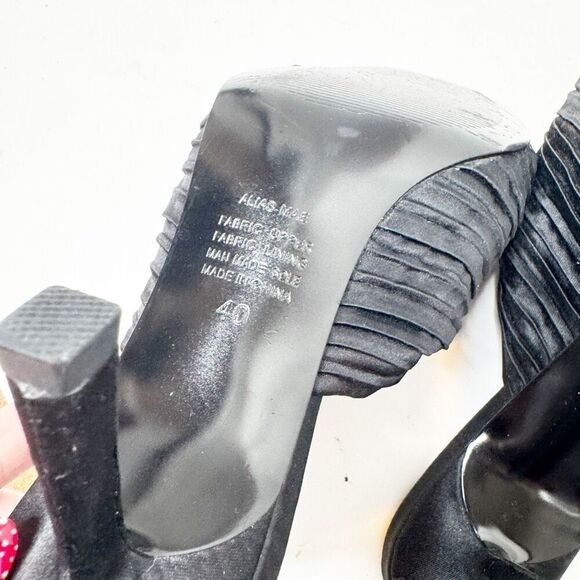 ALIAS MAE Women’s Elegant Black- Lia Knotted Heeled Sandals Size 40 - Picture 8 of 8